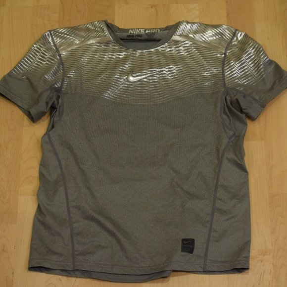 Metallic silver nike sales shirts